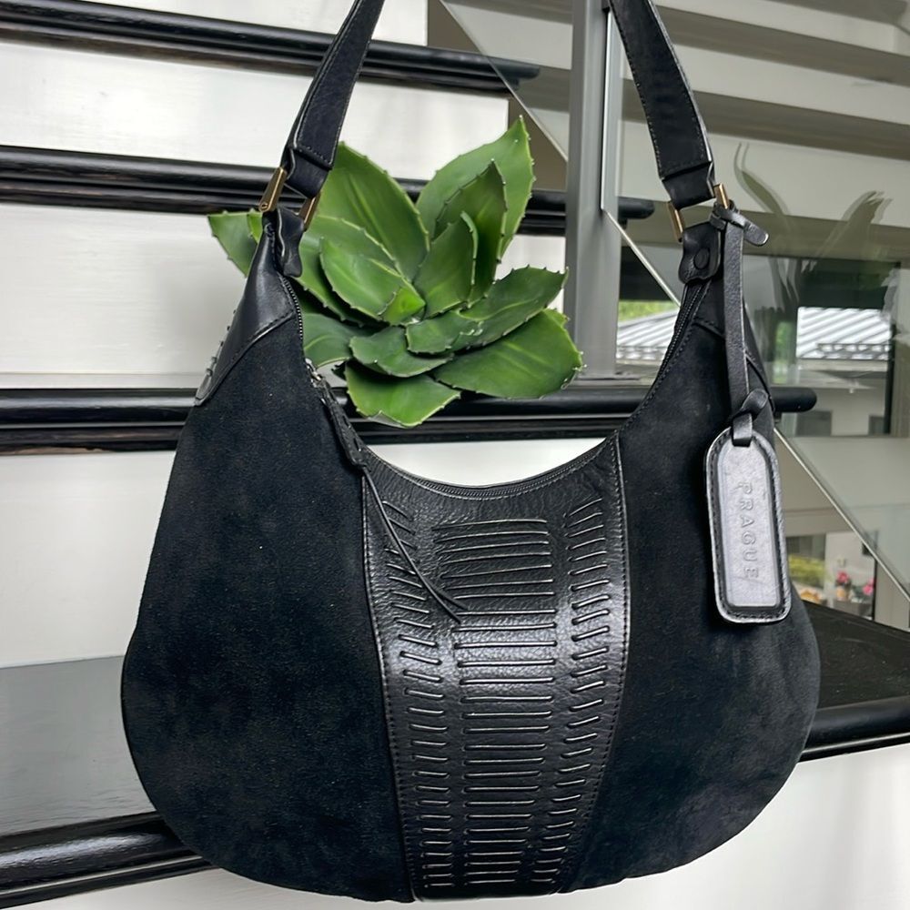 Prague, New, genuine leather boho shoulder handbag purse - Picture 1 of 9